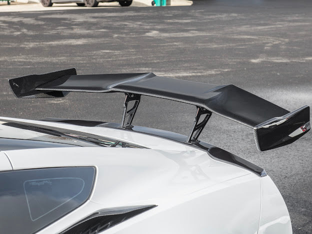 *BLEMISHED-DISCOUNTED* 2014-2019 C7 Corvette - Carbon Fiber "ZR1 Conversion" High Rear Spoiler / Wing Package
